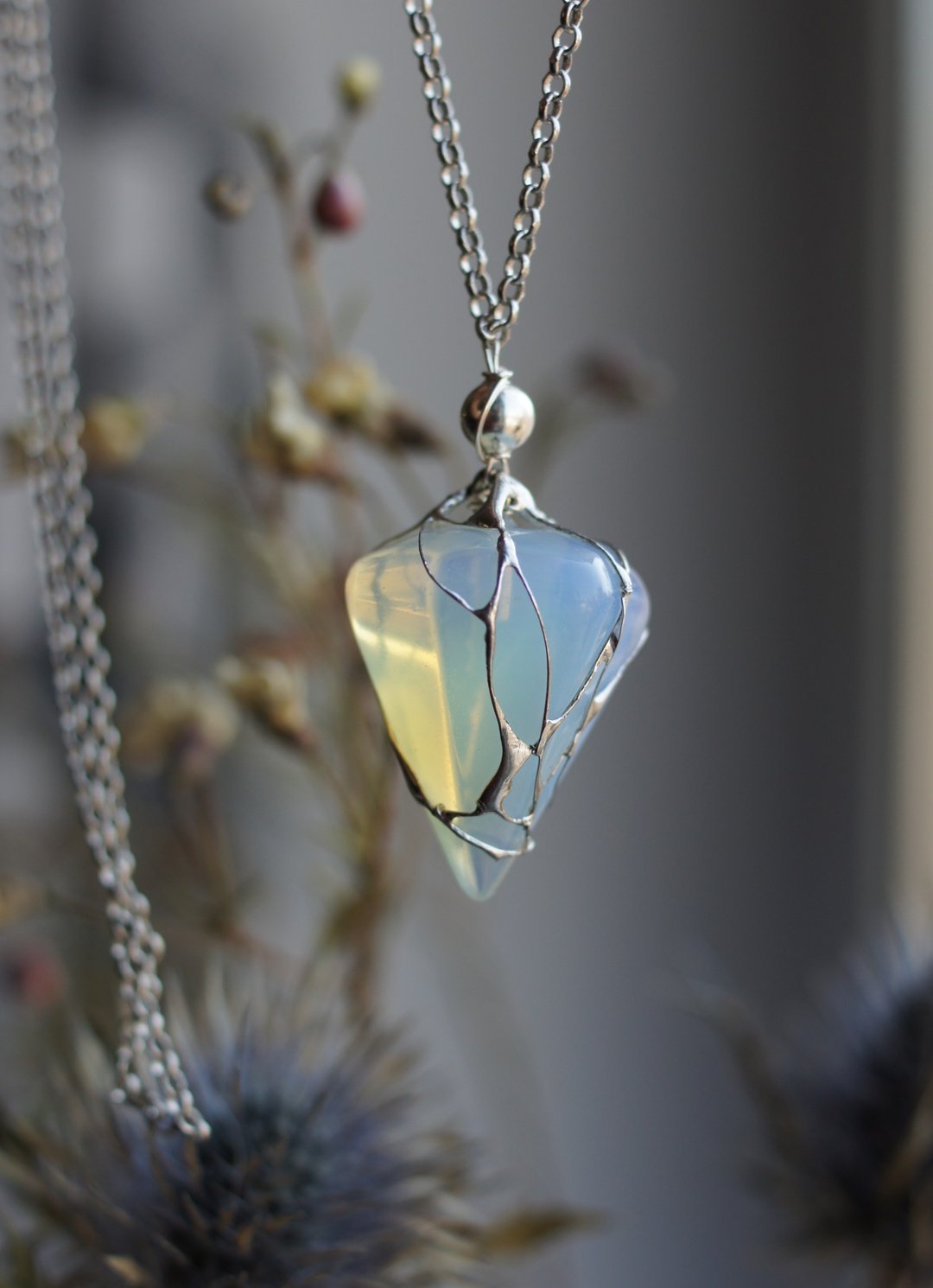 Opalite crystal necklace - 项链 - 其他材质 