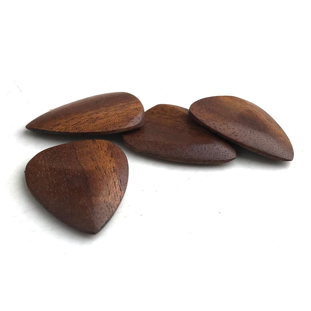 Wooden guitar pick Tear Drop type [ancient tones type tear drop] 1 piece - 吉他/乐器 - 木头 咖啡色