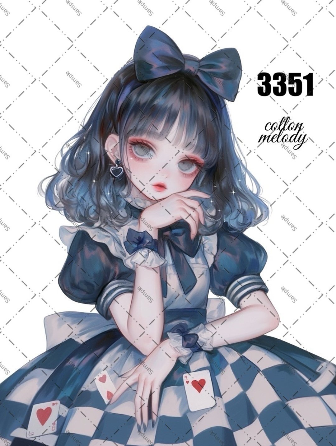 original sticker no.3351 人物贴纸 原创贴纸 原创人物贴纸 装饰贴纸 cotton melody - 贴纸 - 纸 