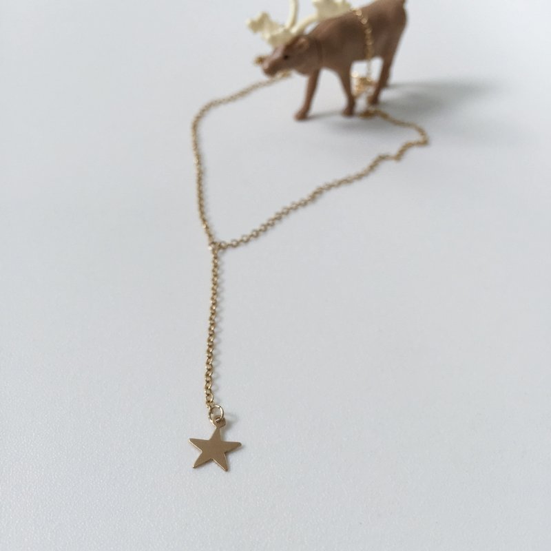 星。Y字包金项链 - 项链 - 其他金属 金色