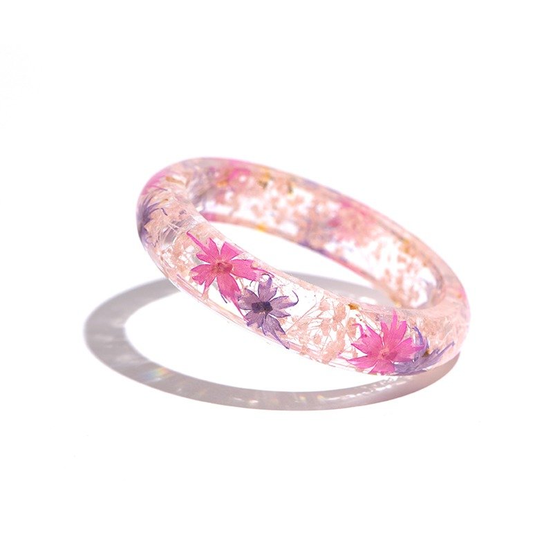 星座系列【水瓶座】- Cloris Gift 永绽花手镯 - 手链/手环 - 植物．花 粉红色