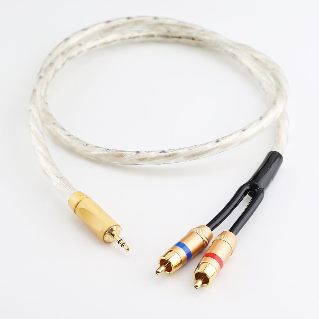 镀银3.5mm转2RCA【川木】全新现货【W236】双莲花 rca 音响连接线 - 数码小物 - 其他材质 