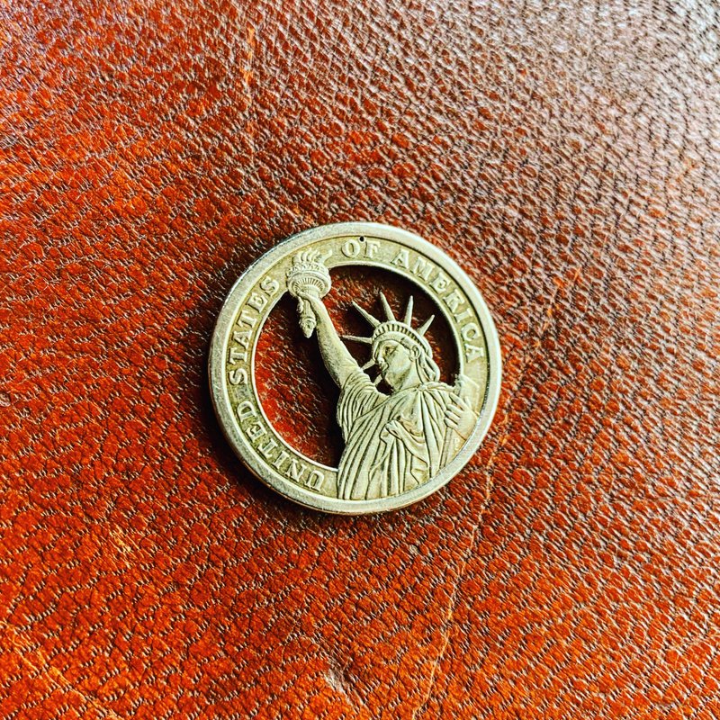 美国一元硬币自由神像项链 - 项链 - 其他金属 