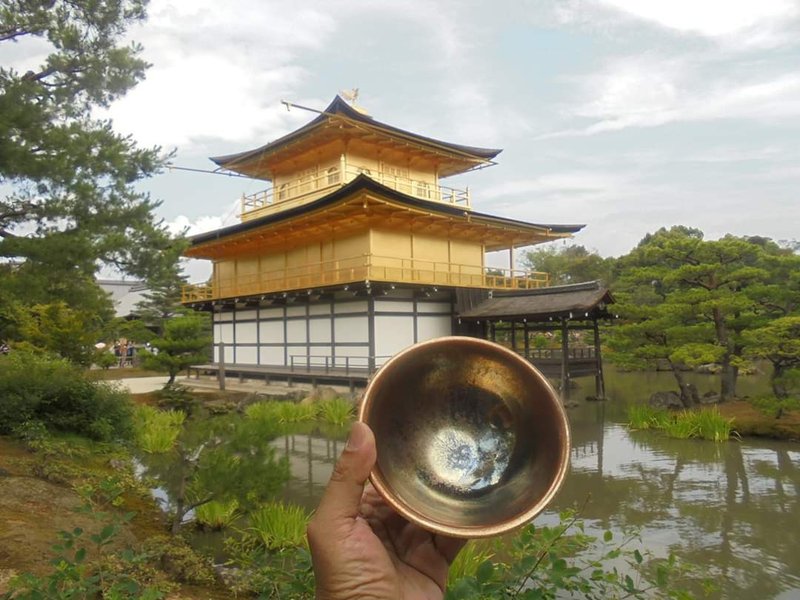 柴烧天目油滴兔毫茶碗陈炫亨作 - 茶具/茶杯 - 陶 金色