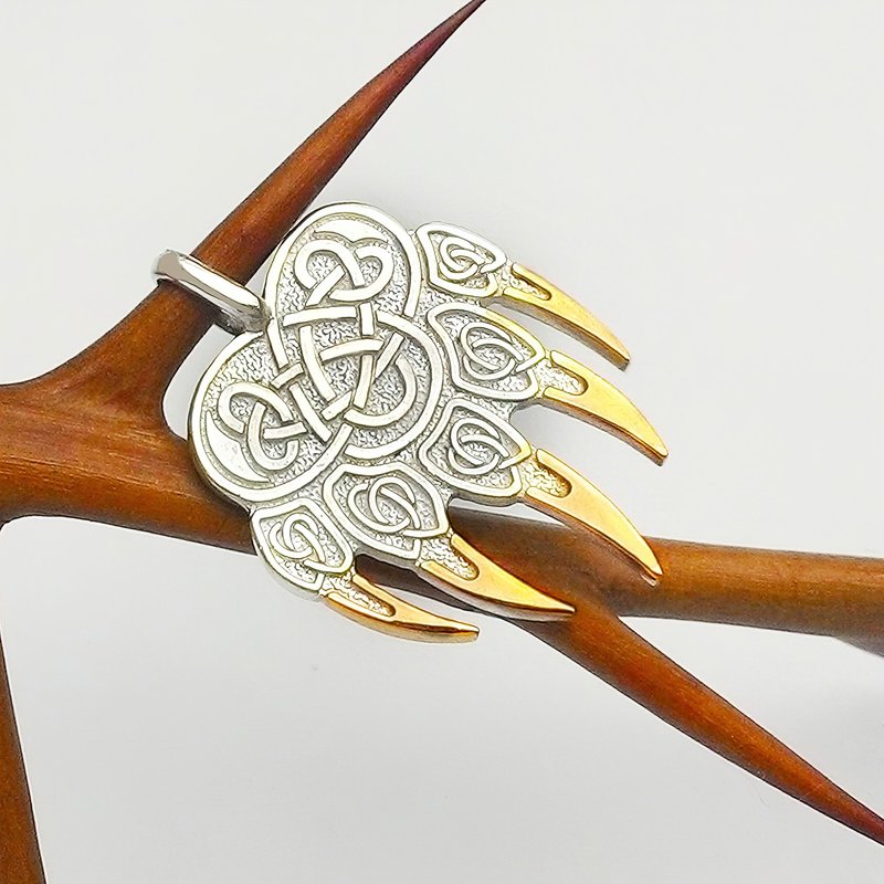 Big Caduceus Pendant.Medical Pendant.Caduceus Charm.Medical Charm.Caduceus. - 项链 - 纯银 银色