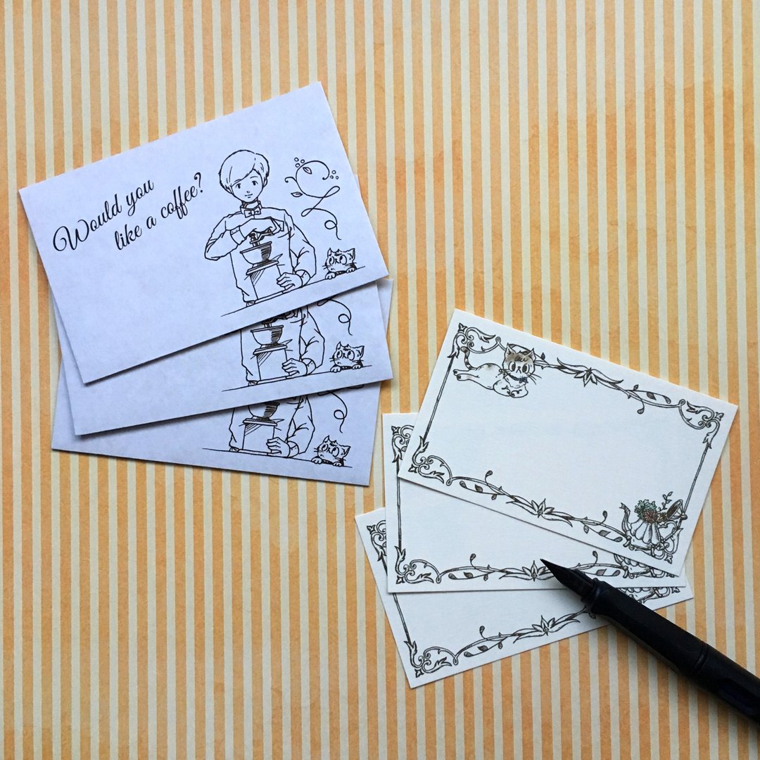 038_greeting card_迷你信封消息卡 - 其他 - 纸 白色