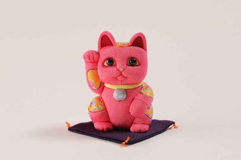 Maneki Neko Feng Shui Series Pink Medium size - 摆饰 - 其他材质 粉红色