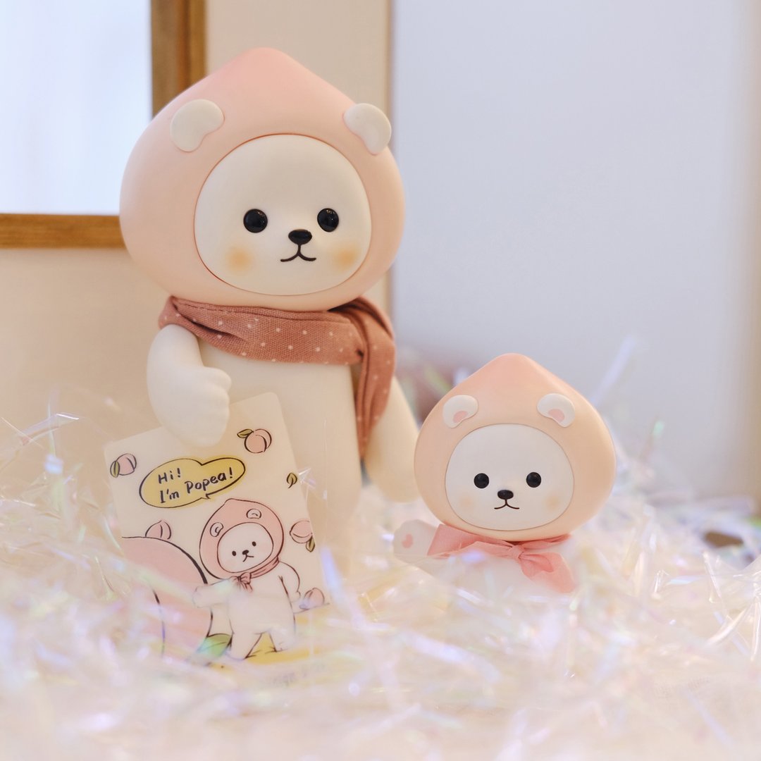 白熊百货 Planetbear 鲷鱼烧小桃子 Mini Popea 潮玩手办可爱玩偶 - 桌游/玩具 - 其他材质 