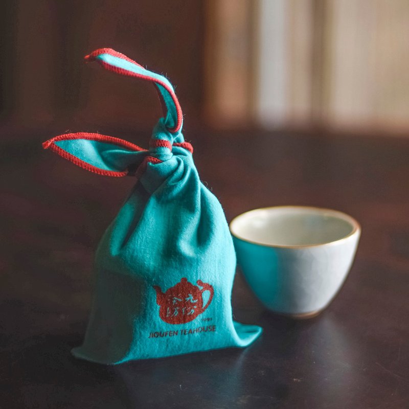 仿古汝窑茶杯酒杯/随身杯/小布袋 - 茶具/茶杯 - 陶 灰色