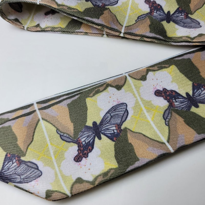 大霸尖山 花砖 绑带式发带 领巾 原创设计 - 发饰 - 其他人造纤维 多色