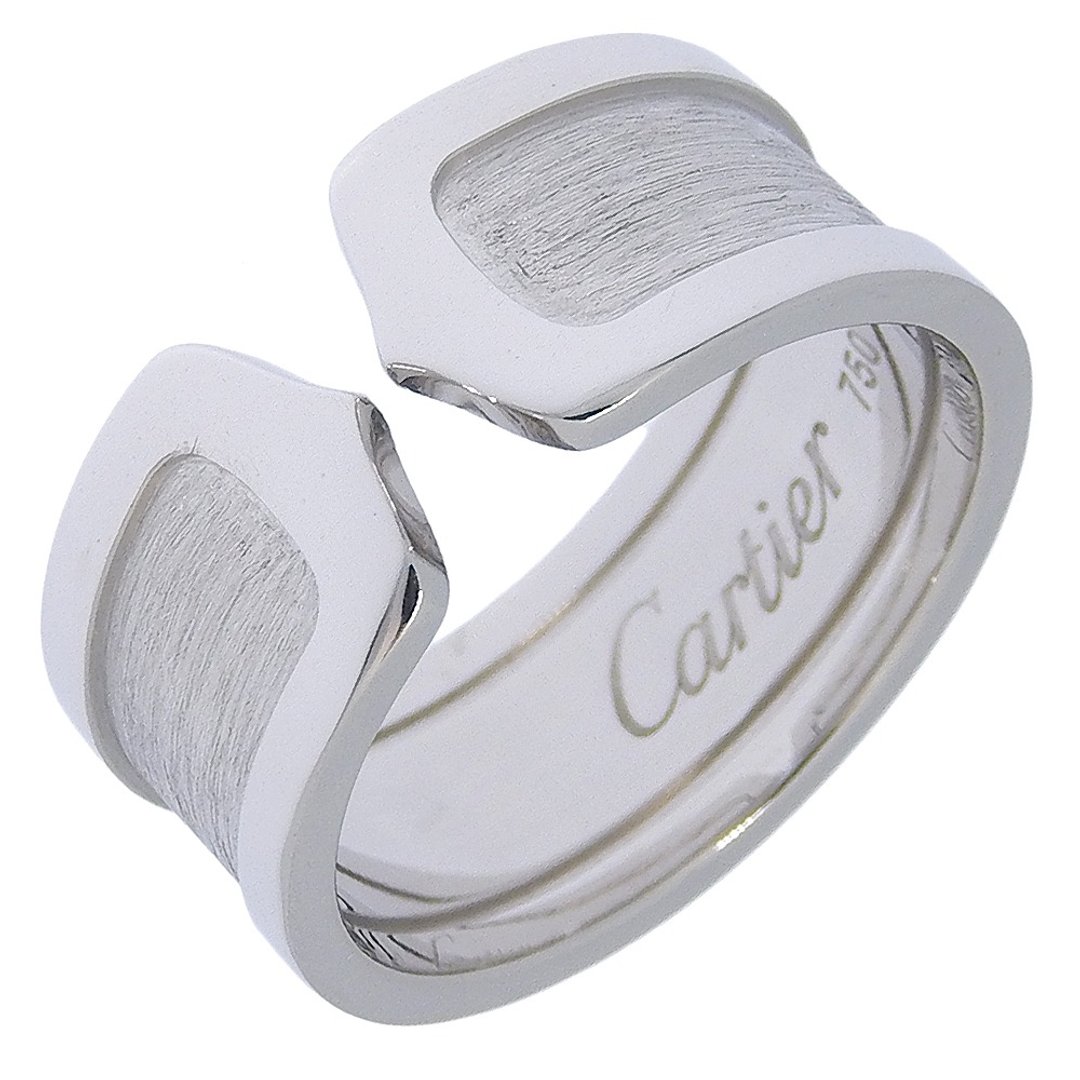 【日本直送】卡地亚 CARTIER C2 LM 21号 戒指 18K白K金 约13.7g 男士【二手】 - 戒指 - 贵金属 银色