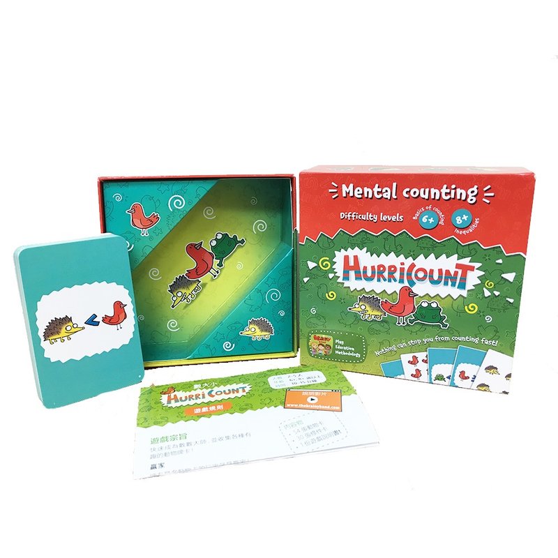 【圣诞礼盒】The Brainy Band-数大小硬盒版-俄罗斯数学桌游 - 玩具/玩偶 - 纸 红色