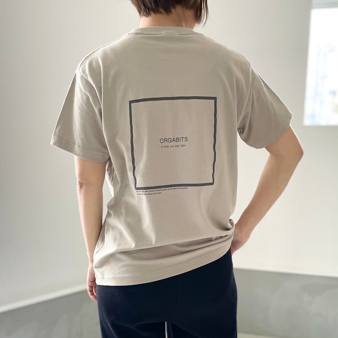 有机棉 T 恤 男女同款 7色展开 【灰米色】 - 女装 T 恤 - 棉．麻 卡其色