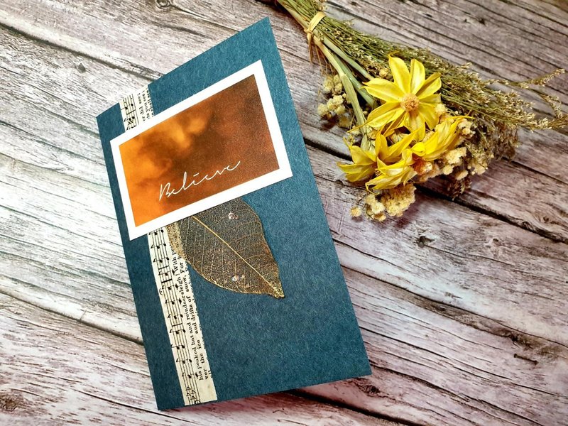 原创艺术手工卡片-信仰-万用卡-送给想祝福的人 - 卡片/明信片 - 纸 金色