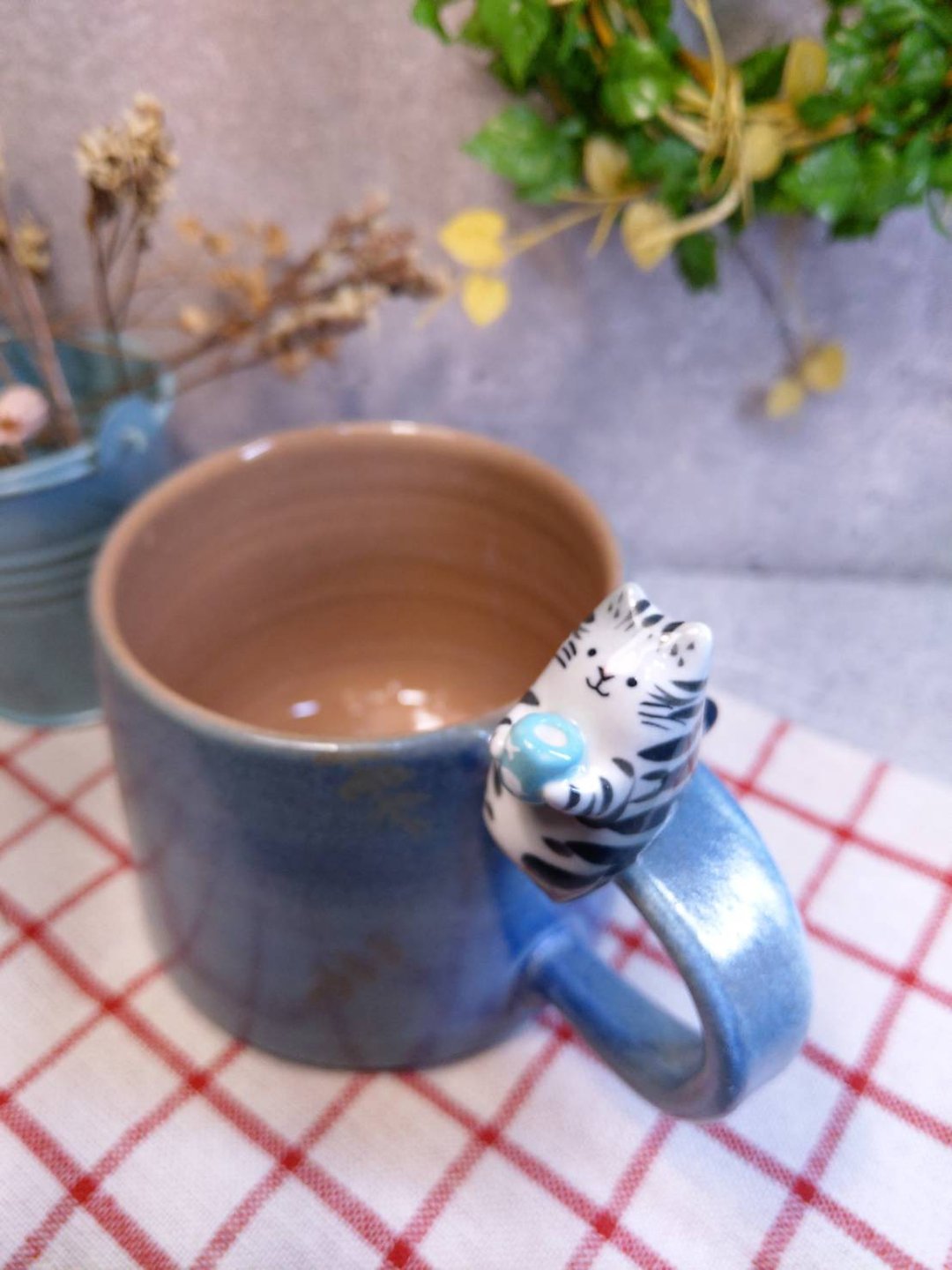 TO you杯-灰底虎斑猫 - 其他杯子 - 陶 