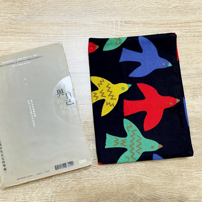 飞鸟 25K /A5 /书衣 /手册衣 /手帐本套 多功能 独家可爱款 - 书衣/书套 - 棉．麻 