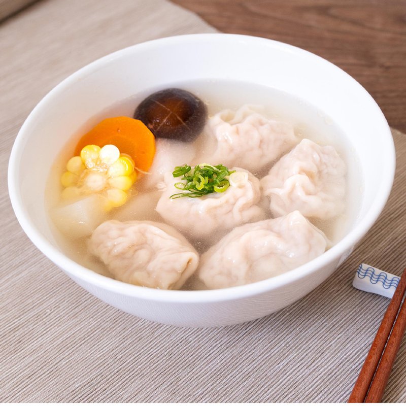 鲜肉大馄饨│16入│精选台湾猪绞肉 每日新鲜现包 - 熟食小吃 - 新鲜食材 白色