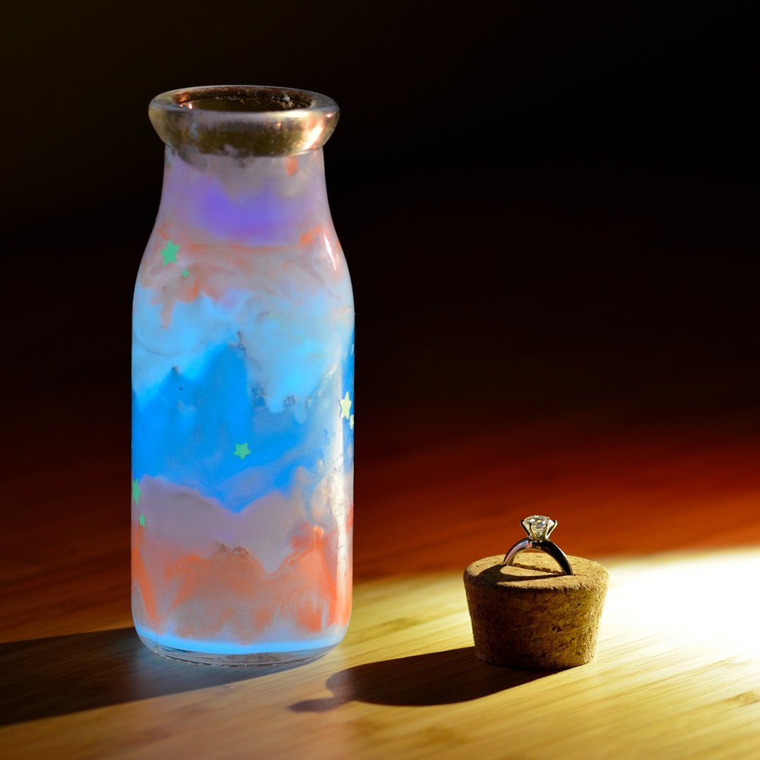 星空瓶礼盒组  科学 DIY 手作 送礼 情人节 告白 - 其他 - 其他材质 多色