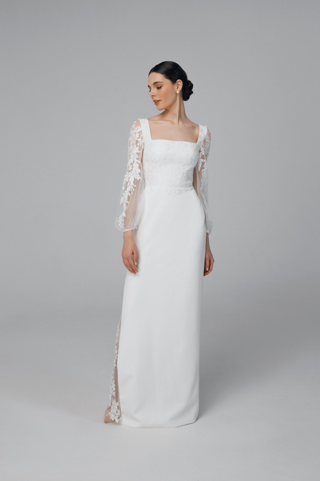 Crepe wedding dress | Leighton - 晚装/礼服 - 其他材质 