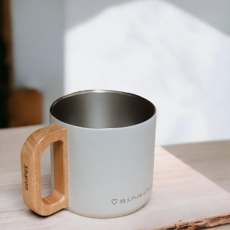 定制露营手把杯  刻字露营杯 手把钢杯 4色售 300ml 定制化杯子 - 其他杯子 - 其他材质 白色