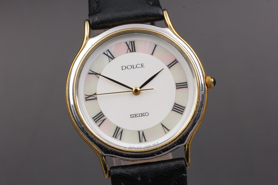 古董 SEIKO 男士石英腕表 SEIKO 5E31-6D60 - 女表 - 不锈钢 白色