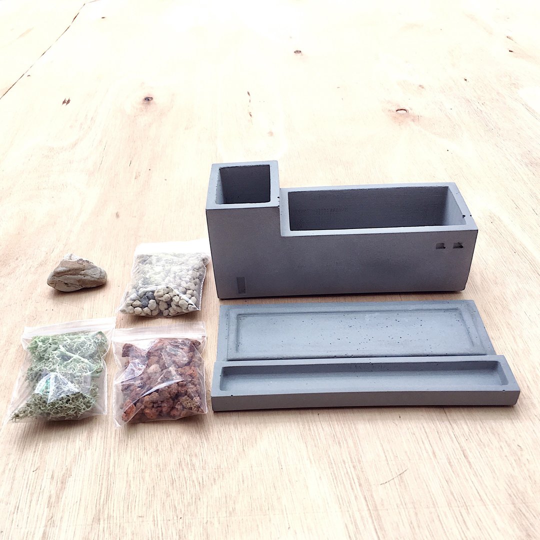 【水泥绿意工厂】文具收纳笔筒 ( 不含植栽与土 )生日礼物 - 收纳用品 - 水泥 灰色