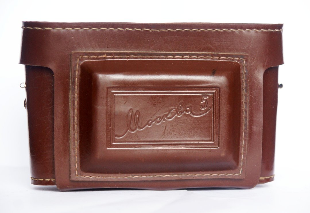 Moscow-5 Moskva-5 Moskwa-5 hard leather case camera bag KMZ USSR - 相机 - 真皮 咖啡色