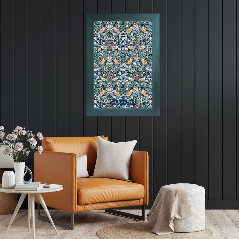 【鸟语花香】威廉·莫里斯/含框/博物馆级艺术微喷/复制画 - 海报/装饰画/版画 - 纸 蓝色