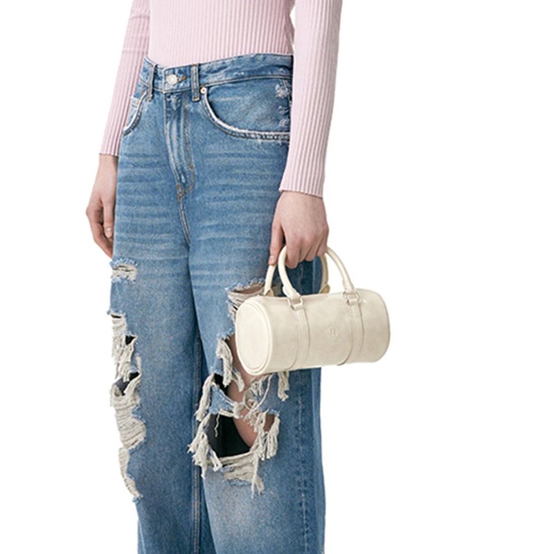 Korean Untidy Roll Bag - 手提包/手提袋 - 人造皮革 