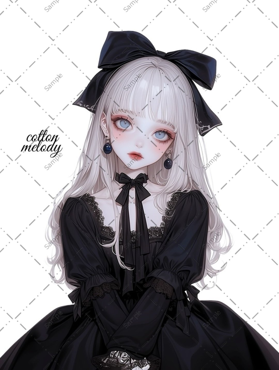 original sticker no.1257 人物贴纸 原创贴纸 人物贴纸 女孩贴纸 原创人物贴纸 - 贴纸 - 纸 