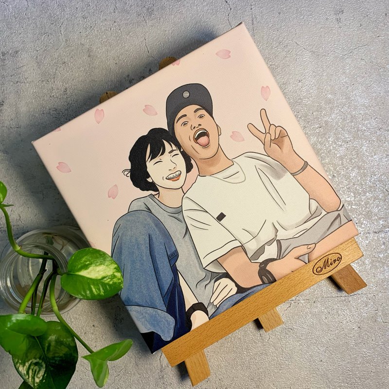一家我喜欢的店 20*20cm 无框画加购专区 礼物 - 画框/相框 - 木头 咖啡色