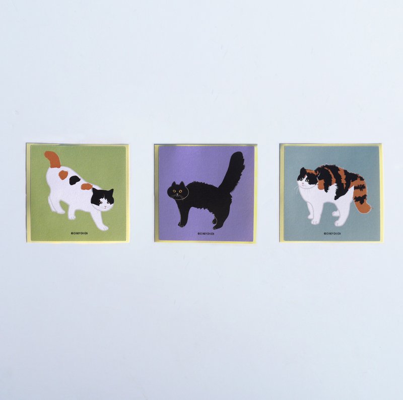 【CINDY CHIEN】猫猫贴纸STICKERS 2 - 贴纸 - 纸 