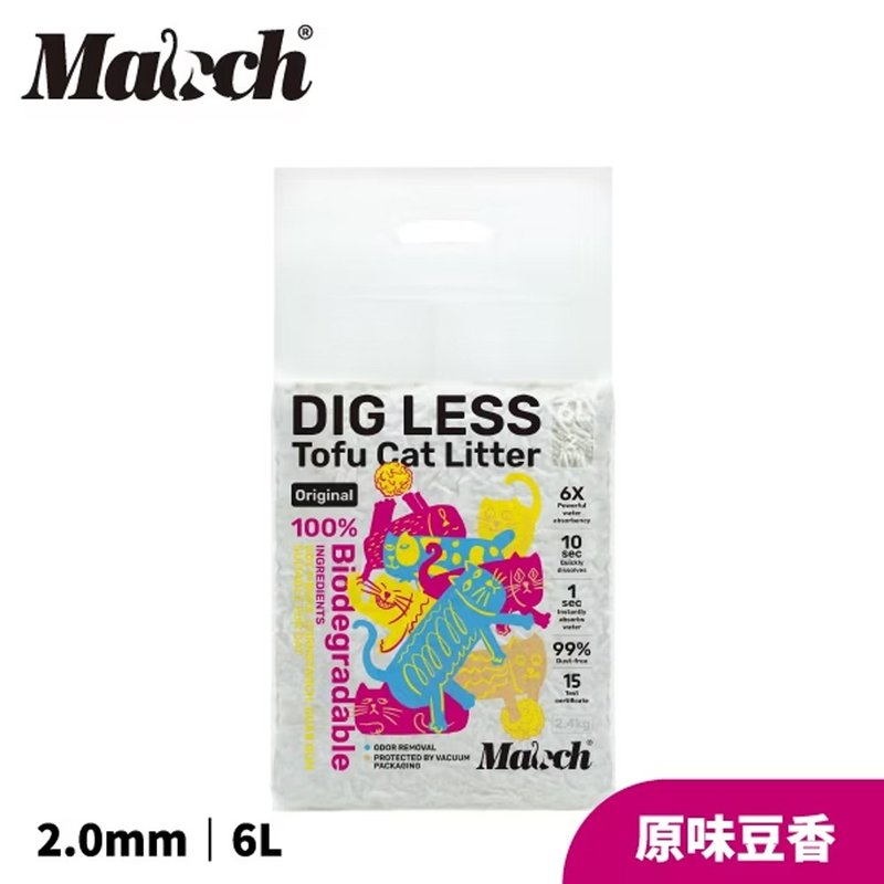 【Maoch 喵趣】植物环保消臭豆腐猫砂-6L (2.0mm) 1入 - 猫砂/猫砂垫 - 环保材料 