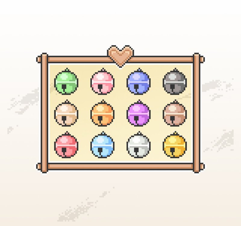 Twitch 订阅者徽章 小奇点徽章 可爱像素风 小铃铛 - Logo 设计/图案设计 - 其他材质 