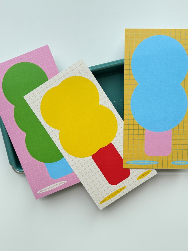 森林系列 便籤紙/便條紙 可愛撞色備忘貼 可撕手帳便箋備忘速記 - 便条纸/标签贴 - 纸 