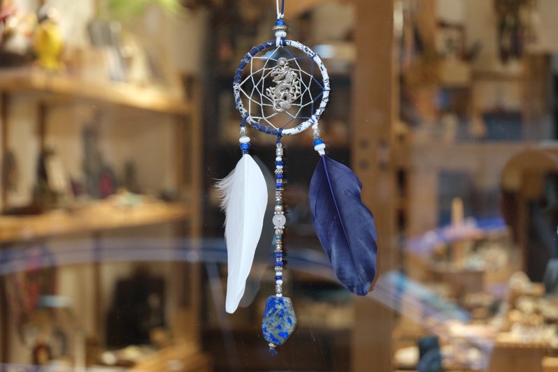 捕梦网挂饰 - 龙吊饰 - 摆饰 - 棉．麻 蓝色