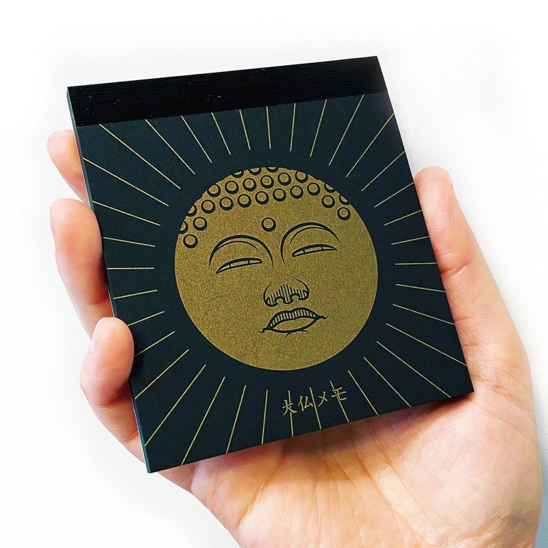 佛陀造型黑色便条纸 - 笔记本/手帐 - 纸 黑色