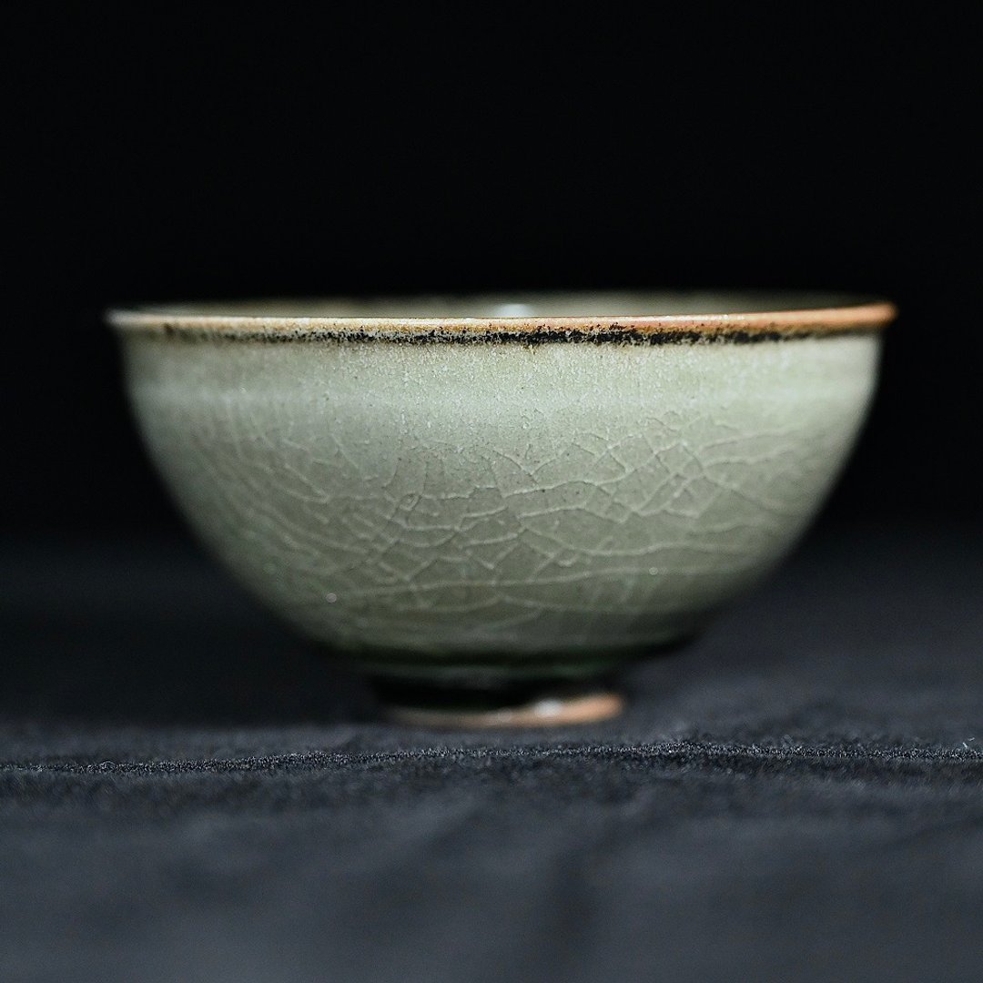 【唯一手作】柴烧龙泉青瓷茶碗LONG028 - 茶具/茶杯 - 其他材质 