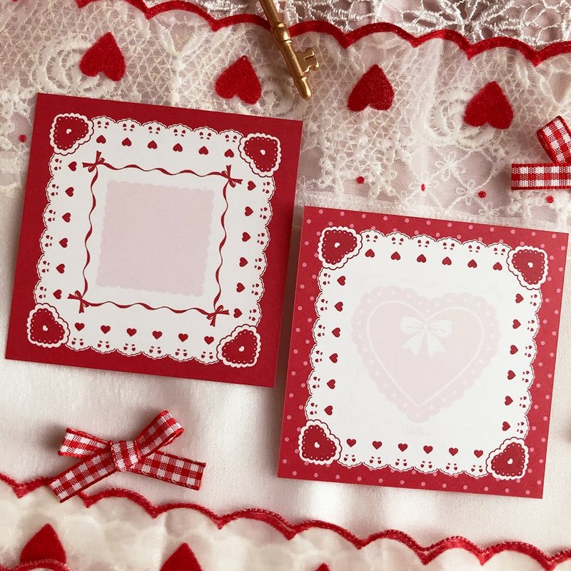 手帕 memo - 其他 - 纸 红色