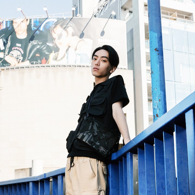 ORIBAGU 折纸包_黑公羊头骨 贴身小包 - 侧背包/斜挎包 - 其他人造纤维 黑色