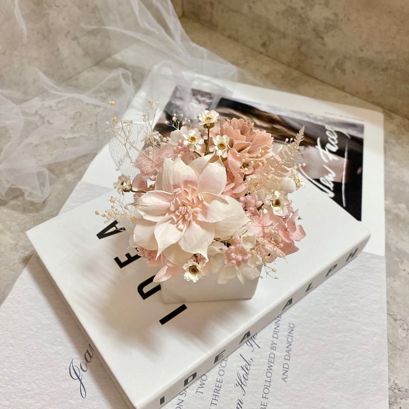 索拉扩香花艺盆花　居家办公疗愈盆栽摆饰 - 干燥花/捧花 - 瓷 