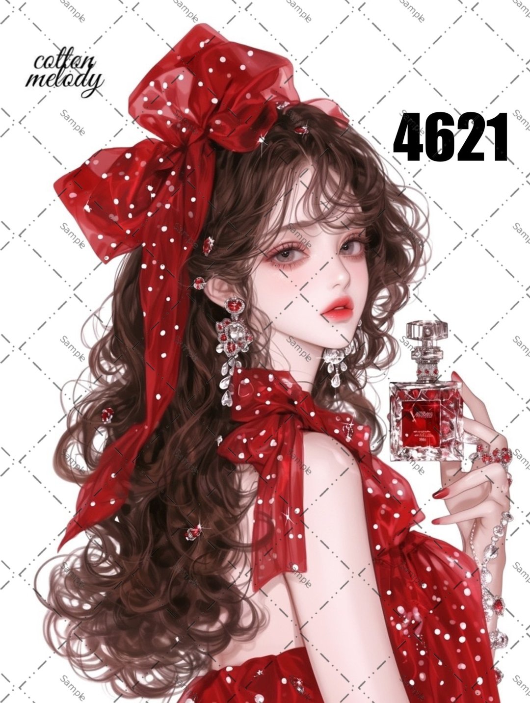 original sticker no.4621 人物贴纸 原创贴纸 原创人物贴纸 装饰贴纸 cotton melody - 贴纸 - 纸 