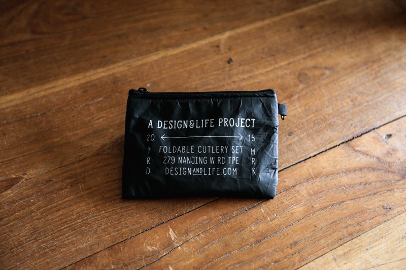 不锈钢折叠餐具组 - 餐刀/叉/匙组合 - 不锈钢 绿色