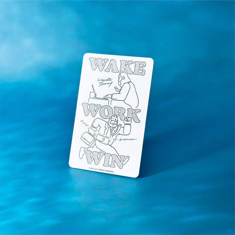 胡子大叔联名x电子名片Wake, Work, Win - 数码小物 - 塑料 白色