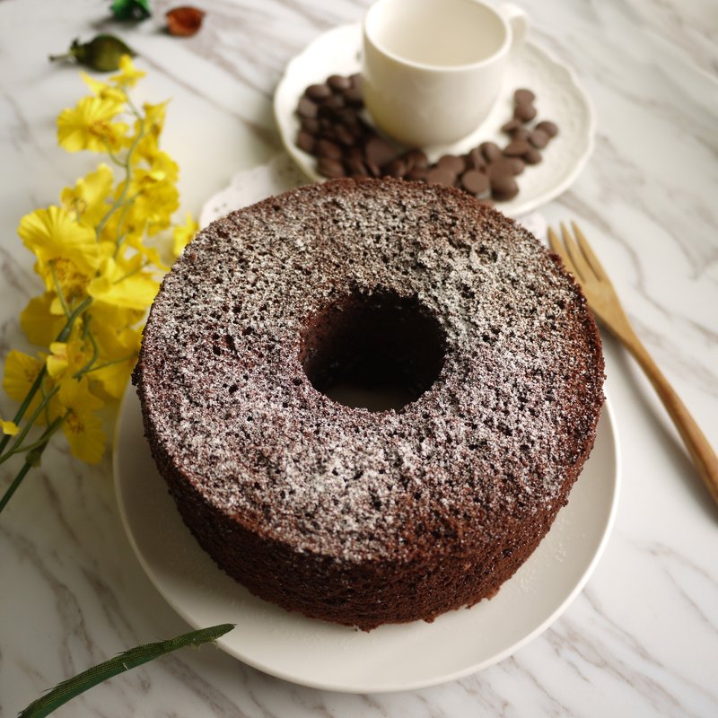 【塔菓】热恋巧克力戚风蛋糕 | 纯手工甜点 - 咸派/甜派 - 新鲜食材 咖啡色