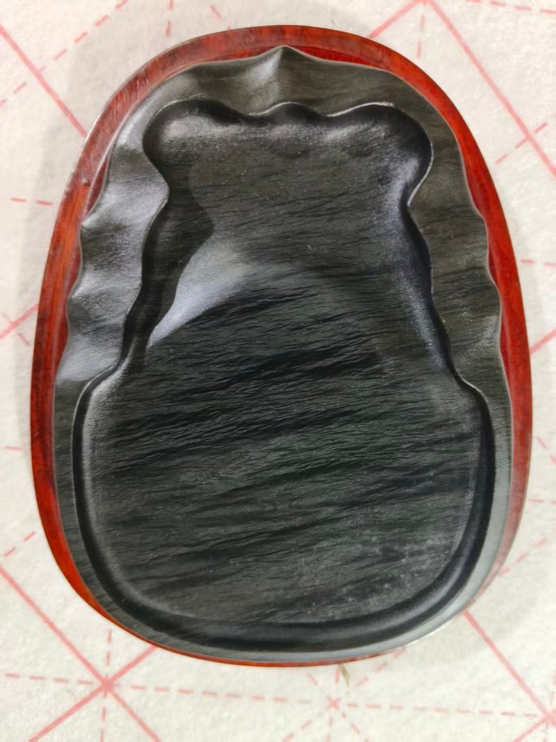 【蝉砚歙砚】吴荣本一级大师手工雕刻砚台 - 其他书写用品 - 石头 