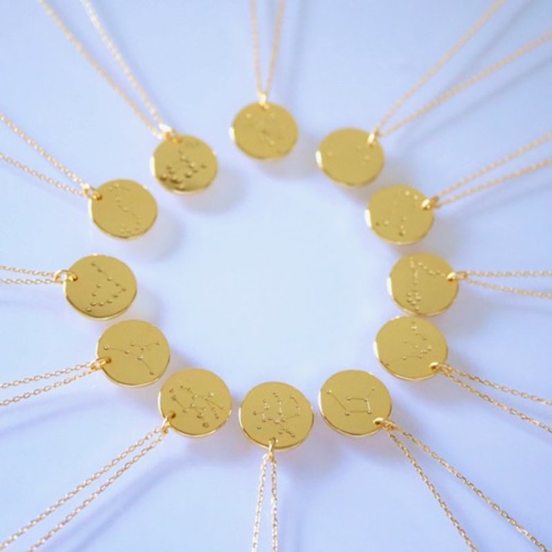 现货优惠中！[Petite] 12星座钱币项链 - 项链 - 其他金属 