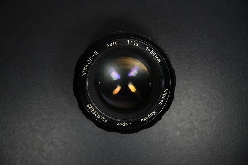 【经典古物】尼康 夜之眼 Nikon Nikkor S Auto 55mm f1.2 大光圈 - 相机 - 其他金属 