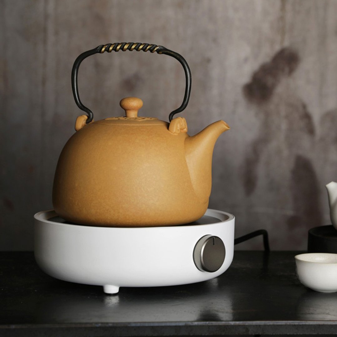 月泉烧水壶-月色(1300ml) - 茶具/茶杯 - 陶 金色