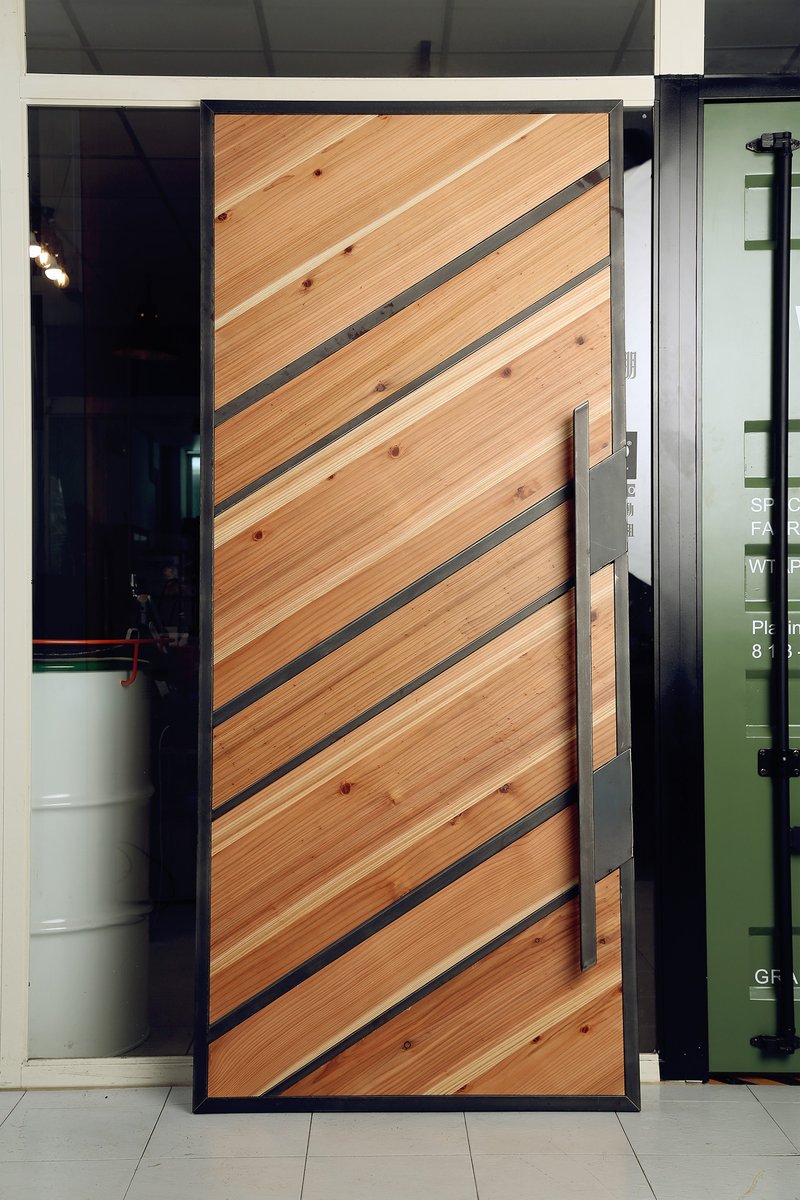 工业风原铁色斜纹造型铁门**欢迎定制化制做 - 其他家具 - 其他金属 黑色